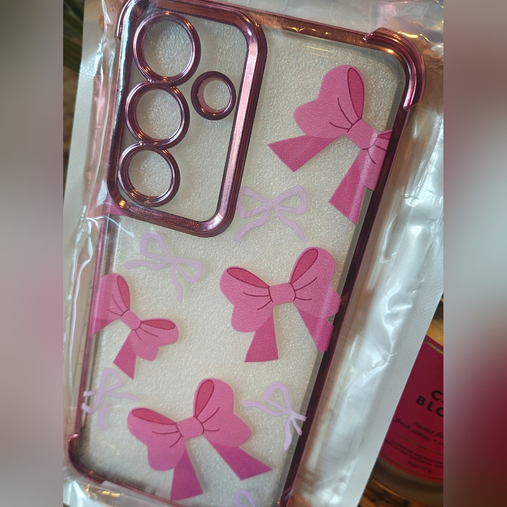 Samsung Galaxy S25 Pink Bow Phone Case